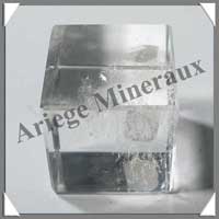 CRISTAL de ROCHE - CUBE - Solides de Platon - 32 mm - 87 gr - A001