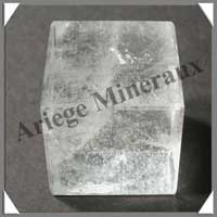 CRISTAL de ROCHE - CUBE - Solides de Platon - 36 mm - 121 gr - A003