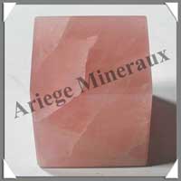 QUARTZ ROSE - CUBE - Solides de Platon - 37 mm - 130 gr - A002