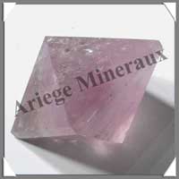 AMETHYSTE - OCTAEDRE - Solides de Platon - 42 mm - 77 grammes - A001