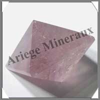 AMETHYSTE - OCTAEDRE - Solides de Platon - 52 mm - 145 grammes - A003