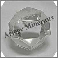 CRISTAL de ROCHE - SERIE COMPLETE - Solides de Platon - 38 mm - 445 grammes - P002