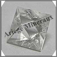 CRISTAL de ROCHE - SERIE COMPLETE - Solides de Platon - 29 mm - 210 grammes - P008