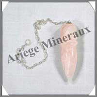 QUARTZ ROSE - Pendule Egyptien 55 mm - M001