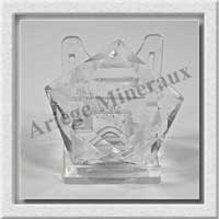 CRISTAL de ROCHE - PENTAGRAMME - 51x51x23 mm - 89 grammes - M001