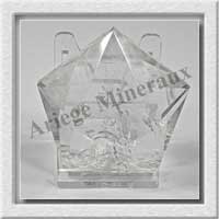 CRISTAL de ROCHE - PENTAGRAMME - 55x55x24 mm - 106 grammes - M002