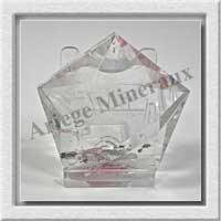 CRISTAL de ROCHE - PENTAGRAMME - 60x60x24 mm - 125 grammes - M003