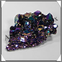 FLAME AURA Quartz - 18,0 grammes - 50x38x20 mm - C059
