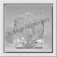 CRISTAL de ROCHE - SCEAU de SALOMON - 44x44x24 mm - 81 grammes - M002