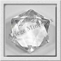 CRISTAL de ROCHE - SCEAU de SALOMON - 48x48x28 mm - 112 grammes - M004