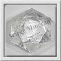 CRISTAL de ROCHE - SCEAU de SALOMON - 55x55x23 mm - 111 grammes - M006