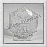 CRISTAL de ROCHE - SCEAU de SALOMON - 62x62x20 mm - 139 grammes - M010