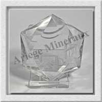 CRISTAL de ROCHE - SCEAU de SALOMON - 60x60x24 mm - 152 grammes - M011
