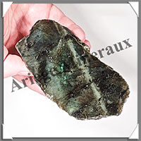 LABRADORITE - Extra - 1 Face Polie - 120x60x40 mm - 387 grammes - M003