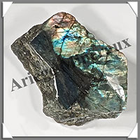 LABRADORITE - Extra - 1 Face Polie - 85x65x60 mm - 310 grammes - M007