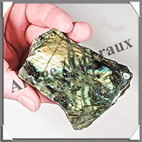 LABRADORITE - Extra - 1 Face Polie - 90x60x40 mm - 301 grammes - M011