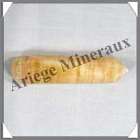 CALCITE JAUNE - Bton de Soins - 80 mm - 40 grammes - C002